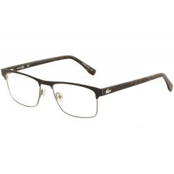 Lacoste Men's Eyeglasses L2198 L/2198 Full Rim Optical Frame - Matte Onyx   004 - Lens 55 Bridge 18 Temple 145mm