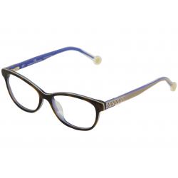 CH Carolina Herrera Women's Eyeglasses VHE726K VHE/726/K Full Rim Optical Frame - Tortoise/Blue   V35Y - Lens 50 Bridge 15 Temple 135mm