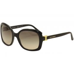 Tory Burch Women's TY7101 TY/7101 Fashion Sunglasses - Black Gold/Light Brown Gradient    137713 - Lens 56 Bridge 19  Temple 135mm