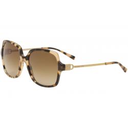 Michael Kors Women's Bia MK2053 MK/2053 Square Sunglasses - Peach Tortoise Gold/Brown Gradient   315513 - Lens 56 Bridge 18 Temple 140mm