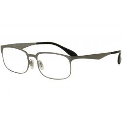 Ray Ban Men's Eyeglasses RB6361 RB/6361 Full Rim Optical Frame - Brushed Gunmetal/Black   2553 - Lens 52 Bridge 17 B 34.6 ED 54.7 Temple 140mm