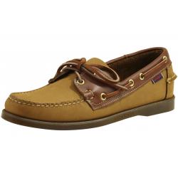 Sebago Men's Spinnaker Loafers Boat Shoes - Tan Nubuck/Tan Leather - 8 D(M) US