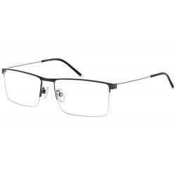 Tuscany Men's Eyeglasses 633 Half Rim Optical Frame - Gunmetal   05 - Lens 57 Bridge 17 Temple 145mm