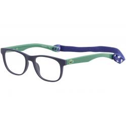 Lacoste Boy's Eyeglasses L3621 L/3621 Full Rim Optical Frame - Matte Blue   424 - Lens 47 Bridge 16 Temple 130mm