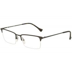 Police Men's Eyeglasses Score 2 VPL290 VPL/290 Half Rim Optical Frame - Gunmetal Rubber   0A62 - Lens 55 Bridge 19 Temple 140mm