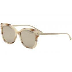 Michael Kors Women's Lia MK2047 MK/2047 Fashion Sunglasses - Ivory Pink Marble Silver/ Silver Gradient   32486G - Lens 53 Bridge 18 Temple 140mm