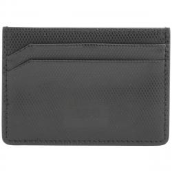 Hugo Boss Men's Mercury S Leather Card Holder Wallet - Black - 2.75 H x 4 L Inches