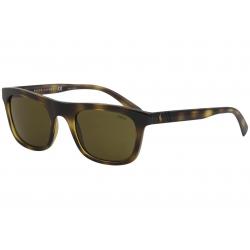Polo Ralph Lauren Men's PH4126 PH/4126 Fashion Square Sunglasses - Shiny Dark Havana/Olive   5003/73 - Lens 54 Bridge 23 B 41.5 ED 57.6 Temple 145mm