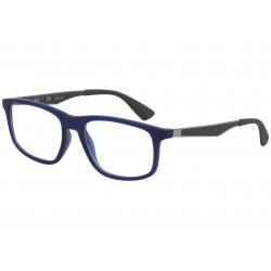 Ray Ban Men's Eyeglasses RB7055 RB/7055 RayBan Full Rim Optical Frame - Blue - Lens 55 Bridge 17 Temple 145mm
