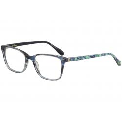 Lilly Pulitzer Women's Eyeglasses Delfina Full Rim Optical Frame - Blue - Lens 49 Bridge 16 Temple 135mm