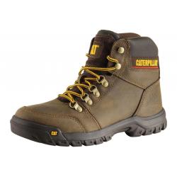 Caterpillar Men's Outline Slip Resistant Work Boots Shoes - Seal Brown - 10.5 D(M) US