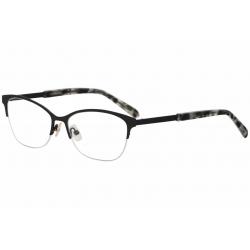 Vera Wang Women's Eyeglasses V511 V/511 Half Rim Optical Frame - Black   BK - Lens 52 Bridge 15 Temple 137mm