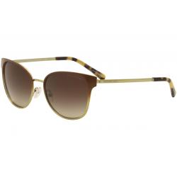 Michael Kors Women's Tia MK1022 MK/1022 Square Sunglasses - Brown Grad/Gold Tortoise/Smoke Gradient   118213  - Lens 54 Bridge 17 Temple 140mm