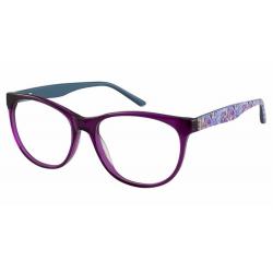 Elle Women's Eyeglasses EL13420 EL/13420 Full Rim Optical Frame - Purple   PU - Lens 53 Bridge 16 Temple 135mm