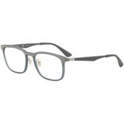Ray Ban Men's Eyeglasses RB7163 RB/7163 Full Rim Optical Frame - Grey - Lens 53 Bridge 19 Temple 145mm