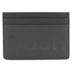 Hugo Boss Men's Statement Genuine Leather Card Holder Wallet - Black