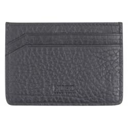 Hugo Boss Men's Victorian L S Genuine Leather Card Holder Wallet - Black