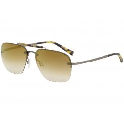 John Varvatos Men's V511 V/511 Brown Fashion Pilot Sunglasses 60mm - Brown/Brown Gradient Gold Mirror - Lens 60 Bridge 17 Temple 140mm