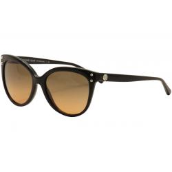 Michael Kors Women's Jan MK2045 MK/2045 Cat Eye Sunglasses - Black Silver/Grey Pink Gradient   317711 -  Lens 55 Bridge 16 Temple 140mm