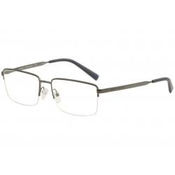 Armani Exchange Men's Eyeglasses AX1027 AX/1027 Half Rim Optical Frame - Matte Gunmetal   6088 - Lens 54 Bridge 17 Temple 140mm