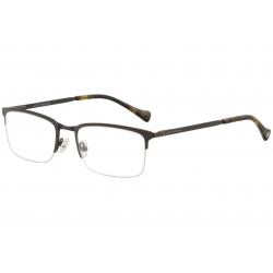 Lucky Brand Men's Eyeglasses D309 D/309 Brown Half Rim Optical Frame 53mm - Brown - Lens 53 Bridge 19 Temple 140mm