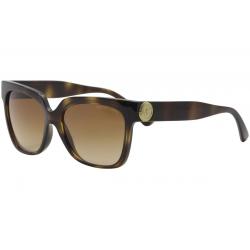 Michael Kors Women's Ena MK2054 MK/2054 Square Sunglasses - Dark Tortoise Gold/Brown Gradient   328513 - Lens 55 Bridge 16 Temple 140mm