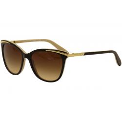 Ralph By Ralph Lauren Women's RA5203 RA/5203 Fashion Cat Eye Sunglasses - Black Nude Gold/Brown Gradient   109013 - Lens 54 Bridge 16 Temple 135mm