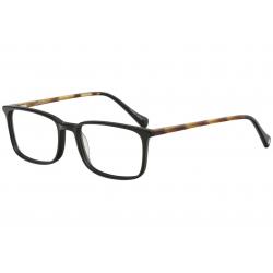 Lucky Brand Men's Eyeglasses D406 D/406 Black Full Rim Optical Frame 55mm - Black - Lens 55 Bridge 18 Temple 140mm