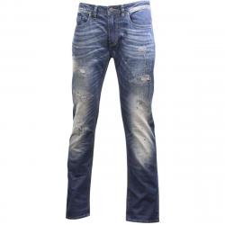 Buffalo By David Bitton Men's Max X Skinny Stretch Jeans - Tinted Indigo (5 Pockets) - 34x30