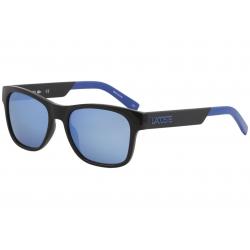 Lacoste Men's L829S L/829/S Fashion Square Sunglasses - Black Blue/Grey Blue Mirror   001 - Lens 54 Bridge 18 Temple 140mm