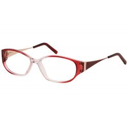 Bocci Women's Eyeglasses 365 Full Rim Optical Frame - Burgundy   03 - Lens 52 Bridge 13 Temple 140mm