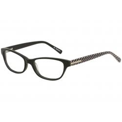Juicy Couture Women's Eyeglasses JU118 JU/118 Full Rim Optical Frame - Black   0807 - Lens 51 Bridge 16 Temple 135mm