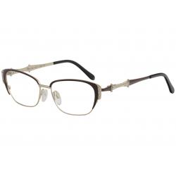 Diva Women's Eyeglasses 5462 Full Rim Optical Frame - Brown/Gold   820 - Lens 52 Bridge 15 Temple 130mm