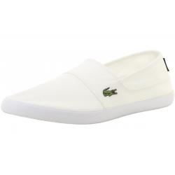 Lacoste Men's Marice 7 33CAM1071001 Canvas Slip On Loafers Shoes - White - 13 D(M) US