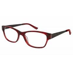 Aristar by Charmant Women's Eyeglasses AR18433 AR/18433 Full Rim Optical Frame - Red   531 - Lens 53 Bridge 16 Lens 135mm