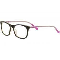 Guess Youth Girl's Eyeglasses GU9164 GU/9164 Full Rim Optical Frame - Black Havana/Pink   052 - Lens 47 Bridge 16 Temple 130mm