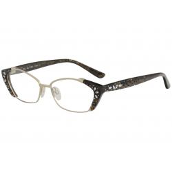 Diva Women's Eyeglasses 5454 Full Rim Optical Frame - Autumn Brown/Gold   CB9 - Lens 53 Bridge 15 Temple 142mm