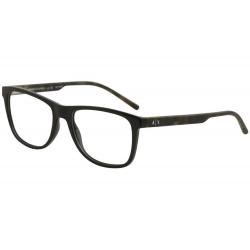 Armani Exchange Men's Eyeglasses AX3048 AX/3048 Full Rim Optical Frame - Black   8158 - Lens 54 Bridge 17 B 41 ED 59.3 Temple 140mm