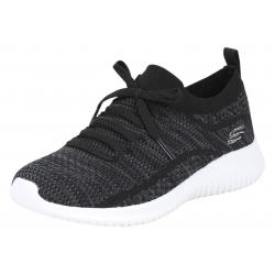 Skechers Women's Ultra Flex Statements Memory Foam Sneakers Shoes - Black/Gray - 8.5 B(M) US