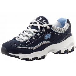 Skechers Women's D'Lites Life Saver Air Cooled Memory Foam Sneakers Shoes - Blue - 8 B(M) US