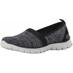 Skechers Women's EZ Flex 3.0 Swift Motion Memory Foam Loafers Shoes - Black/Gray - 8 B(M) US
