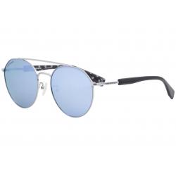 Converse Women's SCO053 SCO/053 8L5B Silver Fashion Pilot Sunglasses 56mm - Silver/Blue Mirrored   8L5B - Lens 56 Bridge 19 Temple 140mm