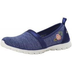 Skechers Women's EZ Flex 3.0 Sweet Garden Memory Foam Loafers Shoes - Blue - 6.5 B(M) US
