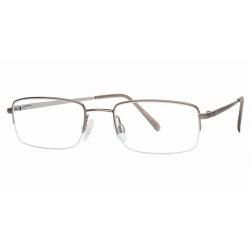 Aristar By Charmant Men's Eyeglasses AR6768 AR/6768 Half Rim Optical Frame - Brown   535 - Lens 50 Bridge 19 Temple 140mm