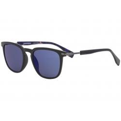 Converse Men's SCO051 SCO/051 7ANB Navy Fashion Rectangle Sunglasses 52mm - Navy/Blue Mirrored   0978 - Lens 52 Bridge 21 Temple 140mm