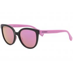 Converse Women's SCO046 SCO/046 7ANR Navy/Pink Fashion Oval Sunglasses 53mm - Navy Pink/Pink Mirrored   7ANR - Lens 53 Bridge 20 Temple 140mm