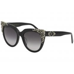 MCM Women's 638S 638/S Fashion Cat Eye Sunglasses - Black Silver/Grey Gradient   001 - Lens 54 Bridge 19 Temple 140mm