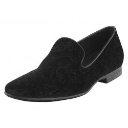Giorgio Brutini Men's Contact Smoking Loafers Shoes - Black - 8.5 D(M) US