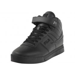 Fila Men's Vulc 13 MP Sneakers Shoes - Black/Black/Black Faux Leather - 8.5 D(M) US