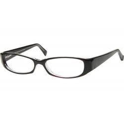 Bocci Women's Eyeglasses 332 Full Rim Optical Frame - Black   04 - Lens 53 Bridge 17 Temple 140mm